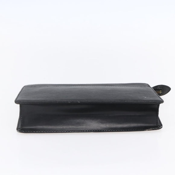 LOUIS VUITTON Epi Pochette Homme Clutch Bag Black Noir M52522 LV Auth 149278