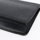 LOUIS VUITTON Epi Pochette Homme Clutch Bag Black Noir M52522 LV Auth 149278-7