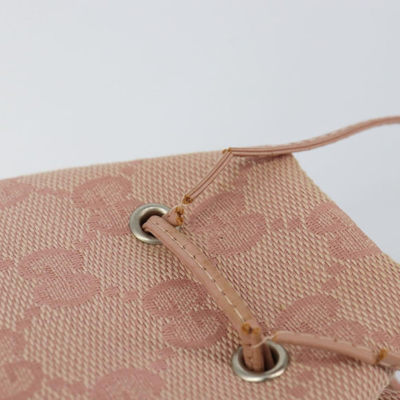 GUCCI GG Canvas Pouch Pink 039 1054 Auth 149283