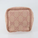 GUCCI GG Canvas Pouch Pink 039 1054 Auth 149283-11