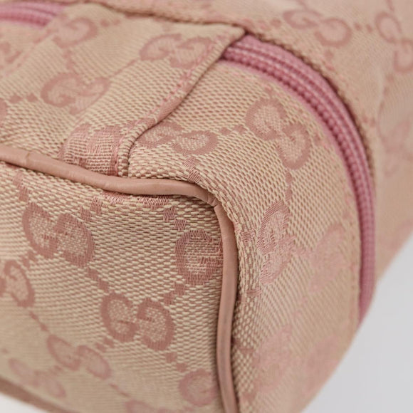 GUCCI GG Canvas Pouch Pink 039 1054 Auth 149283