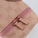 GUCCI GG Canvas Pouch Pink 039 1054 Auth 149283-16