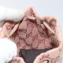 GUCCI GG Canvas Pouch Pink 039 1054 Auth 149283-18