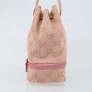 GUCCI GG Canvas Pouch Pink 039 1054 Auth 149283-4