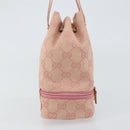 GUCCI GG Canvas Pouch Pink 039 1054 Auth 149283-5
