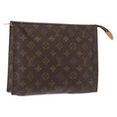 LOUIS VUITTON Monogram Poche Toilette 26 Pouch M47542 LV Auth 149284-1