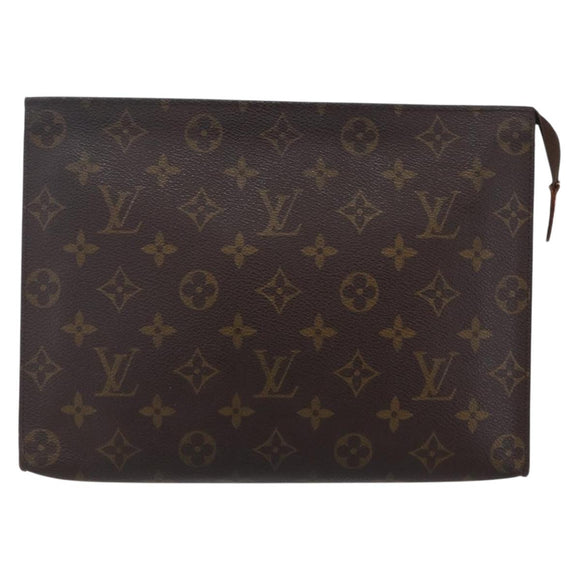LOUIS VUITTON Monogram Poche Toilette 26 Pouch M47542 LV Auth 149285