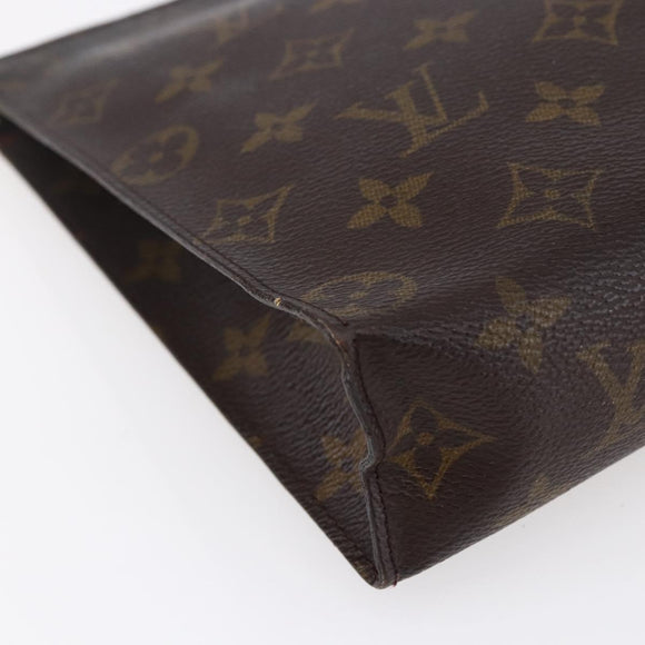 LOUIS VUITTON Monogram Poche Toilette 26 Pouch M47542 LV Auth 149285