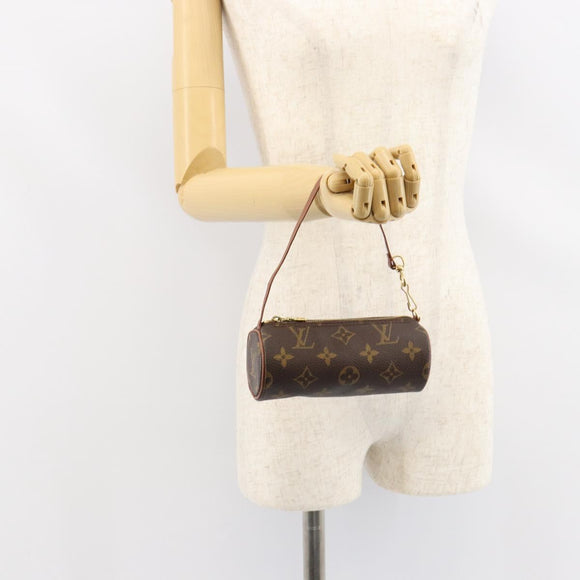 LOUIS VUITTON Monogram Papillon Pouch LV Auth 149286