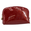 LOUIS VUITTON Pochette Cosmetic PM Pouch Rouge Grunadine M91746 Auth 149288-1