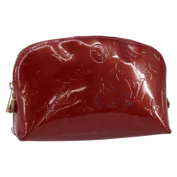 LOUIS VUITTON Pochette Cosmetic PM Pouch Rouge Grunadine M91746 Auth 149288