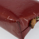 LOUIS VUITTON Pochette Cosmetic PM Pouch Rouge Grunadine M91746 Auth 149288-10