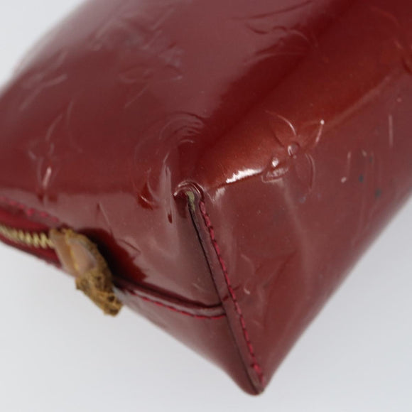 LOUIS VUITTON Pochette Cosmetic PM Pouch Rouge Grunadine M91746 Auth 149288