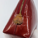 LOUIS VUITTON Pochette Cosmetic PM Pouch Rouge Grunadine M91746 Auth 149288-12