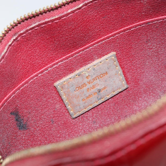 LOUIS VUITTON Pochette Cosmetic PM Pouch Rouge Grunadine M91746 Auth 149288