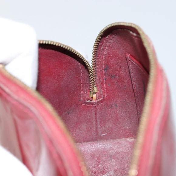 LOUIS VUITTON Pochette Cosmetic PM Pouch Rouge Grunadine M91746 Auth 149288