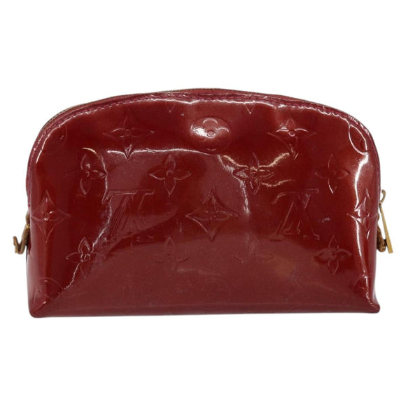 LOUIS VUITTON Pochette Cosmetic PM Pouch Rouge Grunadine M91746 Auth 149288