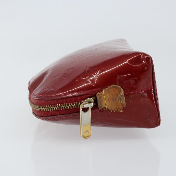 LOUIS VUITTON Pochette Cosmetic PM Pouch Rouge Grunadine M91746 Auth 149288
