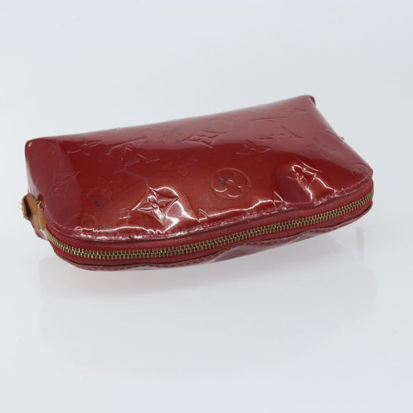 LOUIS VUITTON Pochette Cosmetic PM Pouch Rouge Grunadine M91746 Auth 149288