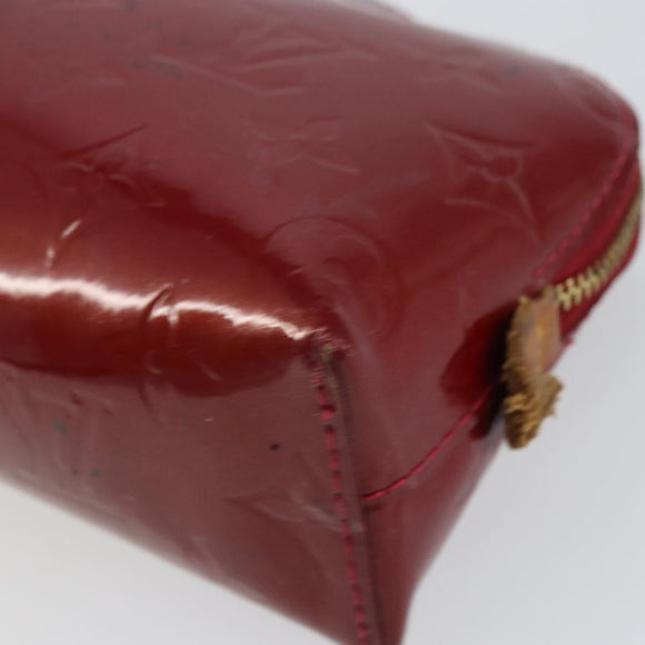 LOUIS VUITTON Pochette Cosmetic PM Pouch Rouge Grunadine M91746 Auth 149288