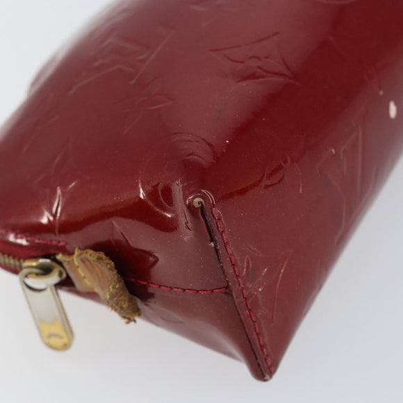 LOUIS VUITTON Pochette Cosmetic PM Pouch Rouge Grunadine M91746 Auth 149288