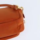 PRADA Shoulder Bag Nylon Orange Gold Auth 149289-18