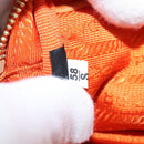 PRADA Shoulder Bag Nylon Orange Gold Auth 149289-10