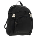 PRADA Backpack Nylon Black Silver Auth 149300V-1