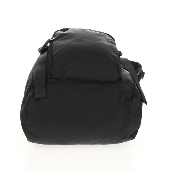 PRADA Backpack Nylon Black Silver Auth 149300V