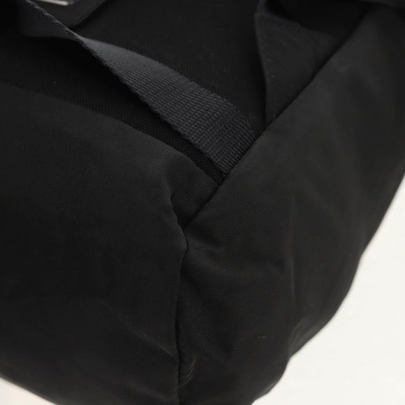 PRADA Backpack Nylon Black Silver Auth 149300V