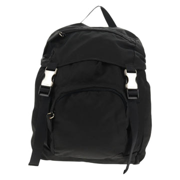 PRADA Backpack Nylon Black Silver Auth 149300V - 0