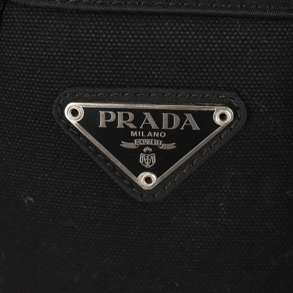 PRADA Backpack Nylon Black Silver Auth 149300V