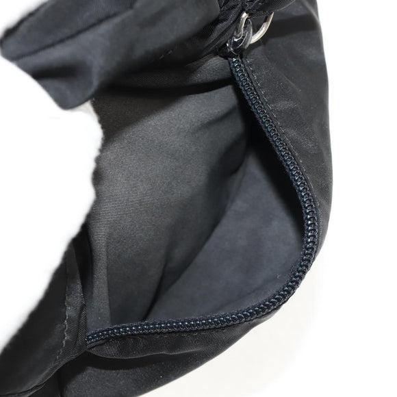 PRADA Backpack Nylon Black Silver Auth 149300V