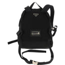 PRADA Backpack Nylon Black Silver Auth 149300V-3