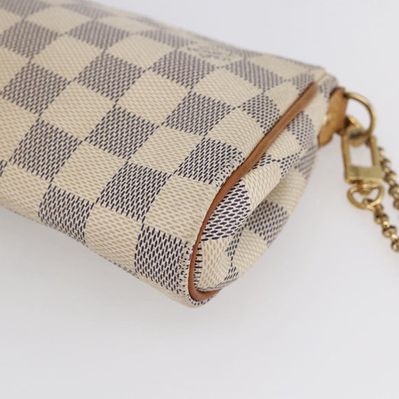 LOUIS VUITTON Damier Azur Eva Shoulder Bag 2way N55214 LV Auth 149303
