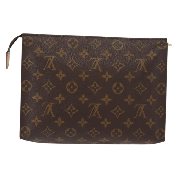 LOUIS VUITTON Monogram Poche Toilette 26 Pouch M47542 LV Auth 149305