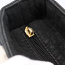 Christian Dior Canage Hand Bag Black Gold Auth 149311-10