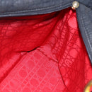 Christian Dior Canage Hand Bag Nylon Black Gold Auth 149311-18