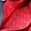 Christian Dior Canage Hand Bag Nylon Black Gold Auth 149311-20