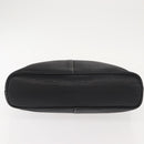 Burberrys Hand Bag Leather Black Gold Auth 149318-5