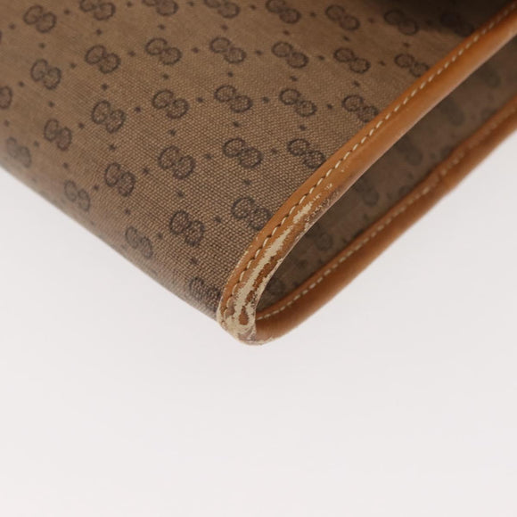 GUCCI Micro GG Supreme Shoulder Bag PVC Beige Gold 004 106 0146 Auth 149323