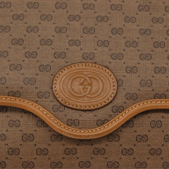 GUCCI Micro GG Supreme Shoulder Bag PVC Beige Gold 004 106 0146 Auth 149323