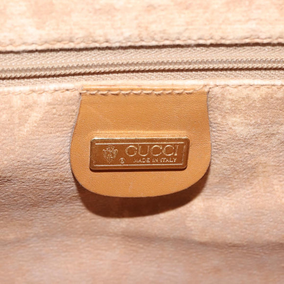 GUCCI Micro GG Supreme Shoulder Bag PVC Beige Gold 004 106 0146 Auth 149323