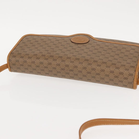 GUCCI Micro GG Supreme Shoulder Bag PVC Beige Gold 004 106 0146 Auth 149323