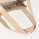 CHANEL Camelia Tote Bag Patent leather Beige Gold CC Auth 149325-7