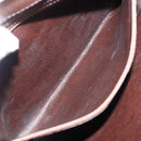 FENDI Hand Bag Leather Brown Gold Auth 149326-11