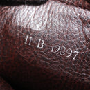 FENDI Hand Bag Leather Brown Gold Auth 149326-12