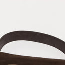 FENDI Hand Bag Leather Brown Gold Auth 149326-8