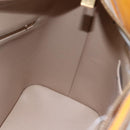 LOUIS VUITTON Monogram Vernis Houston Hand Bag Beige M91004 LV Auth 149327-18