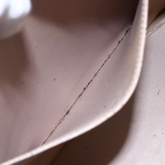 LOUIS VUITTON Monogram Vernis Houston Hand Bag Beige M91004 LV Auth 149327